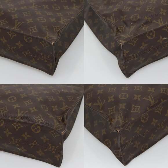 LOUIS VUITTON Monogram Sac Plat Hand Bag M51140 - Picture 10 of 12
